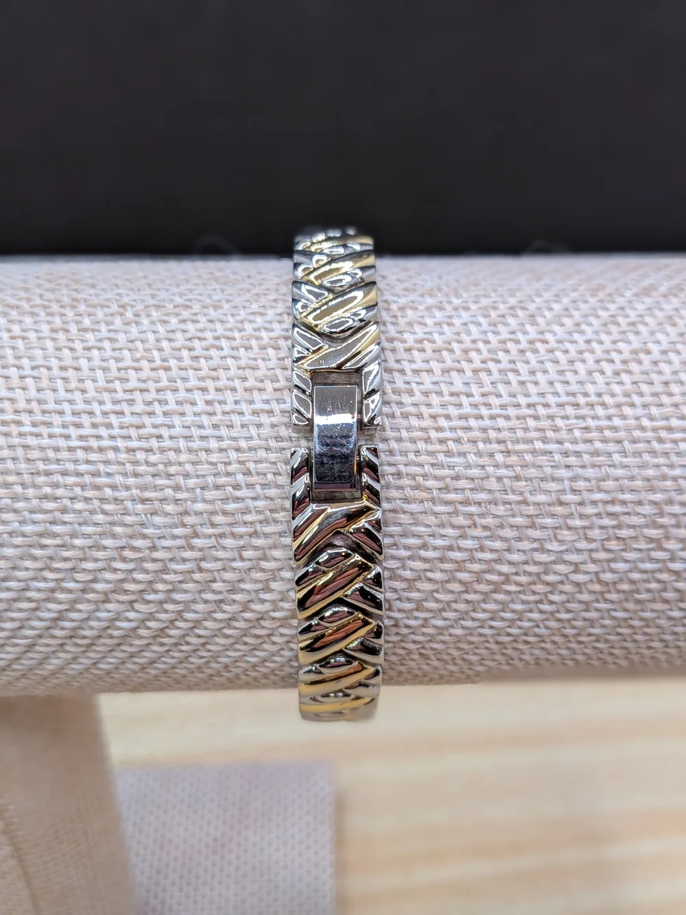Two-Tone Bracelet Watch - Faded Glory Quartz (Silver & Gold)